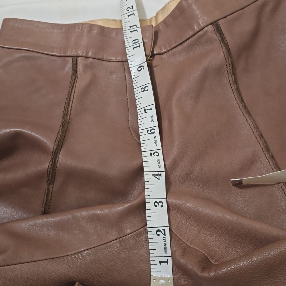 St John Collection Tan Leather Trousers‎ 2 - Picture 6 of 9
